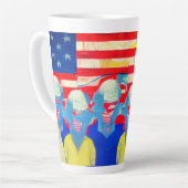 Amerikaanse arbeider latte mok (Linkerhoek)