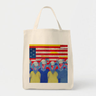 Amerikaanse arbeider tote bag