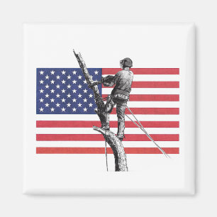 Amerikaanse artiest US Tree Chinzaag Magnet Magneet