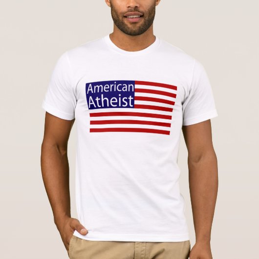 Amerikaanse atheïstische T-Shirt (Voorkant)