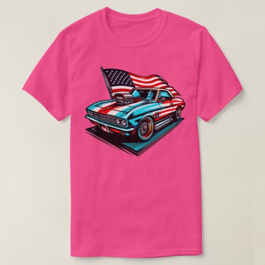 Amerikaanse auto t-shirt (Design voorkant)