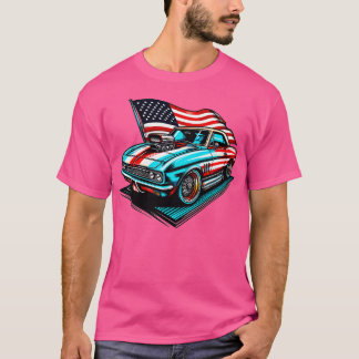 Amerikaanse auto t-shirt