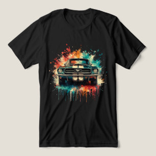 Amerikaanse auto Tri-Blend shirt