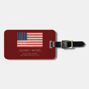 AMERIKAANSE BAGAGELABEL VOOR VLAGVERVOER