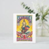 Amerikaanse bakpoeder briefkaart (Staand voorkant)