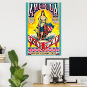 Amerikaanse bakpoeder poster (Thuiskantoor)