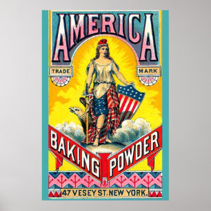 Amerikaanse bakpoeder poster