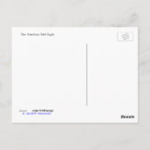 Amerikaanse Bald Eagle Briefkaart (Achterkant)