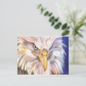 Amerikaanse Bald Eagle Briefkaart (Staand voorkant)
