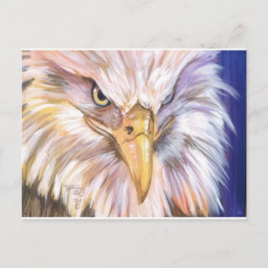 Amerikaanse Bald Eagle Briefkaart (Voorkant)