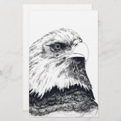 Amerikaanse Bald Eagle Briefpapier (Voorkant / Achterkant)