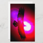 Amerikaanse Bald Eagle Briefpapier (Voorkant / Achterkant)