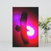 Amerikaanse Bald Eagle Briefpapier (Staand voorkant)