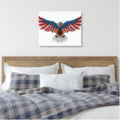 Amerikaanse Bald Eagle Canvas Afdruk (Insitu (Slaapkamer))