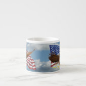 Amerikaanse Bald Eagle Espresso Kop (Voorkant)