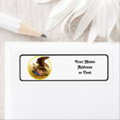 -Amerikaanse Bald Eagle Etiket (Insitu)