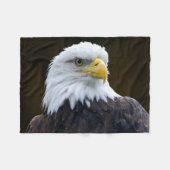 Amerikaanse Bald Eagle Fleece Deken (Voorkant (Horizontaal))