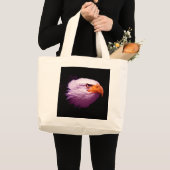Amerikaanse Bald Eagle Grote Tote Bag (Voorkant (product))