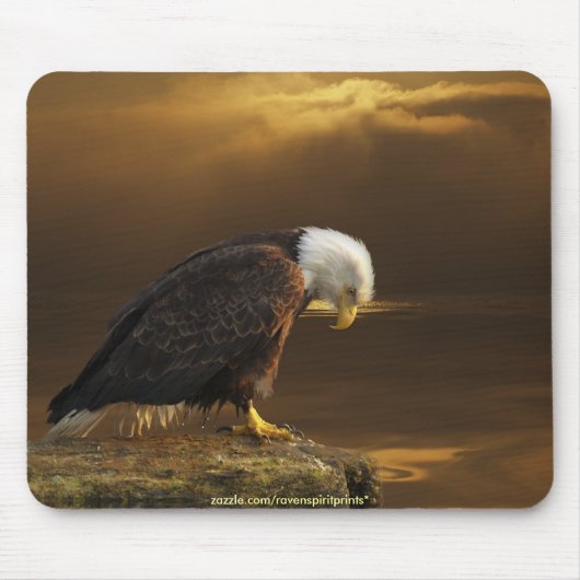 AMERIKAANSE BALD EAGLE Mousepad serie Muismat (Voorkant)