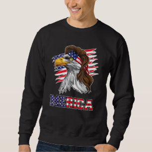 Amerikaanse Bald Eagle Mullet 4 juli Funny VS P Trui