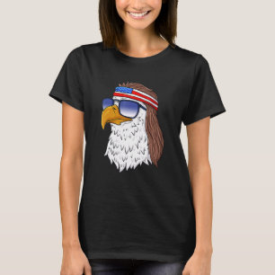 Amerikaanse Bald Eagle Mullet 4 juli Verenigde Sta T-shirt