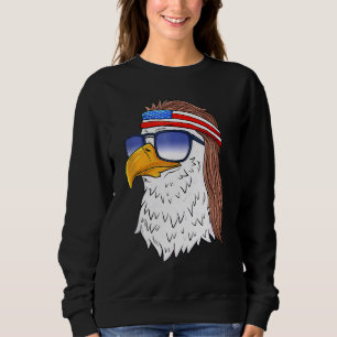 Amerikaanse Bald Eagle Mullet 4 juli VS patriot Trui