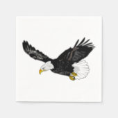 Amerikaanse Bald Eagle Napkins Servet (Voorkant)