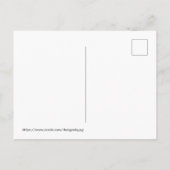 Amerikaanse Bald Eagle op een Briefkaart (Achterkant)