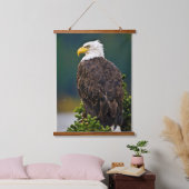 Amerikaanse Bald Eagle Perched Hangend Wandkleed (Slaapkamer)