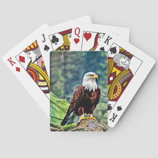 Amerikaanse Bald Eagle Pokerkaarten (Achterkant)