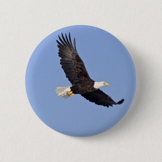 Amerikaanse Bald Eagle Ronde Button 5,7 Cm