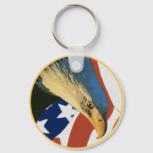 Amerikaanse Bald Eagle Sleutelhanger