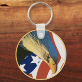 Amerikaanse Bald Eagle Sleutelhanger (Voorkant)