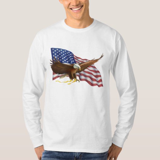 Amerikaanse Bald Eagle T-shirt (Voorkant)