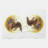 -Amerikaanse Bald Eagle Theedoek (Horizontaal)