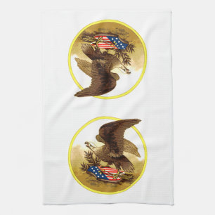 -Amerikaanse Bald Eagle Theedoek