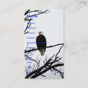 Amerikaanse Bald Eagle Visitekaartje