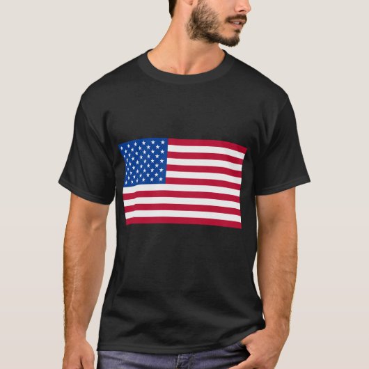 Amerikaanse basisproducten t-shirt (Voorkant)