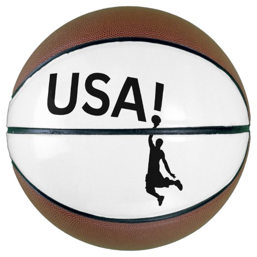 Amerikaanse basketbalspeler basketbal (Voorkant)