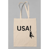 Amerikaanse basketbalspeler tote bag