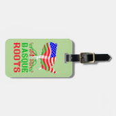 Amerikaanse Baskische Bagagelabel Sjabloon (Voorkant horizontaal)