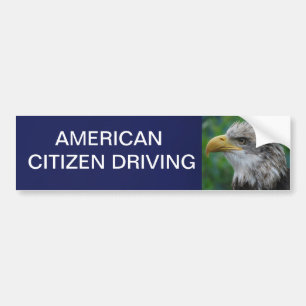 Amerikaanse bestuurder bumpersticker
