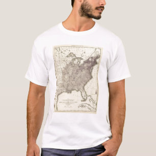 Amerikaanse bevolking 1850 t-shirt