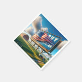 Amerikaanse Billboard kopen met Boerderij Tractor Servet (Hoek)