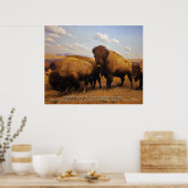 amerikaanse bison poster (Keuken)