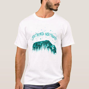 Amerikaanse Bison Tatanka Sterong Blauwgroen Ocean T-shirt