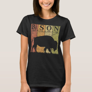 Amerikaanse bizon Periodieke Tafelelementen Buffel T-shirt