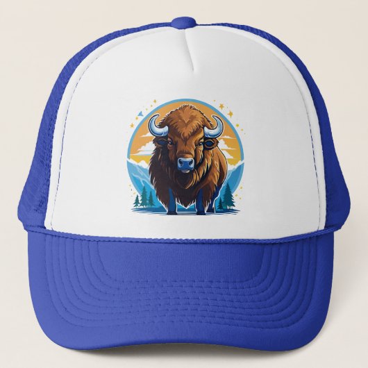 Amerikaanse bizon trucker pet (Voorkant)