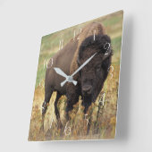 Amerikaanse bizon vierkante klok (Hoek)