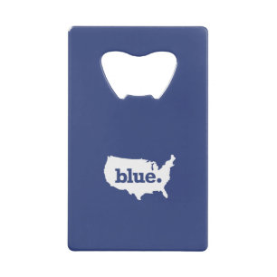 Amerikaanse Blauwe Staten Kredietkaart Flessenopener